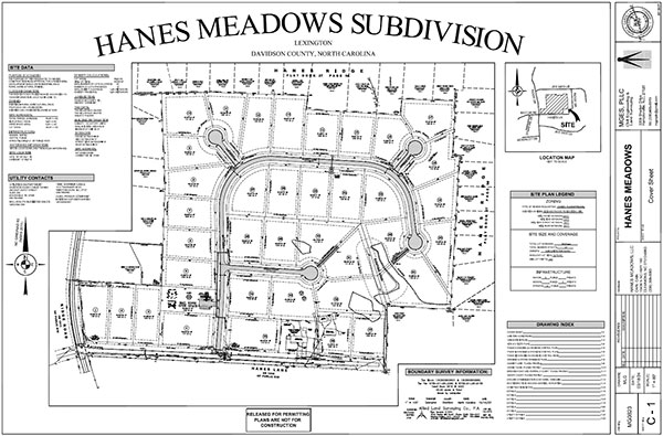 Hanes Meadows Map